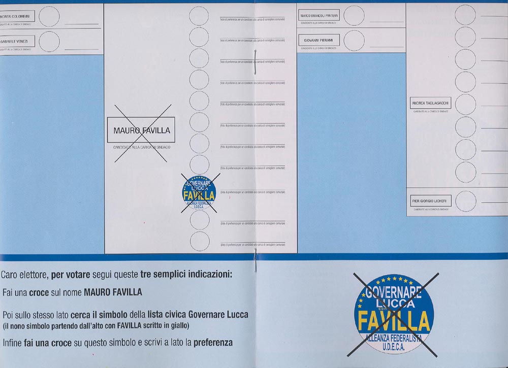 facsimile scheda consiglio comunale