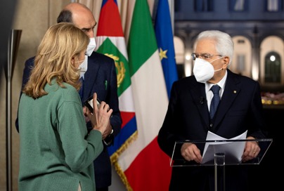 foto del Presidente Sergio Mattarella con la figlia Laura